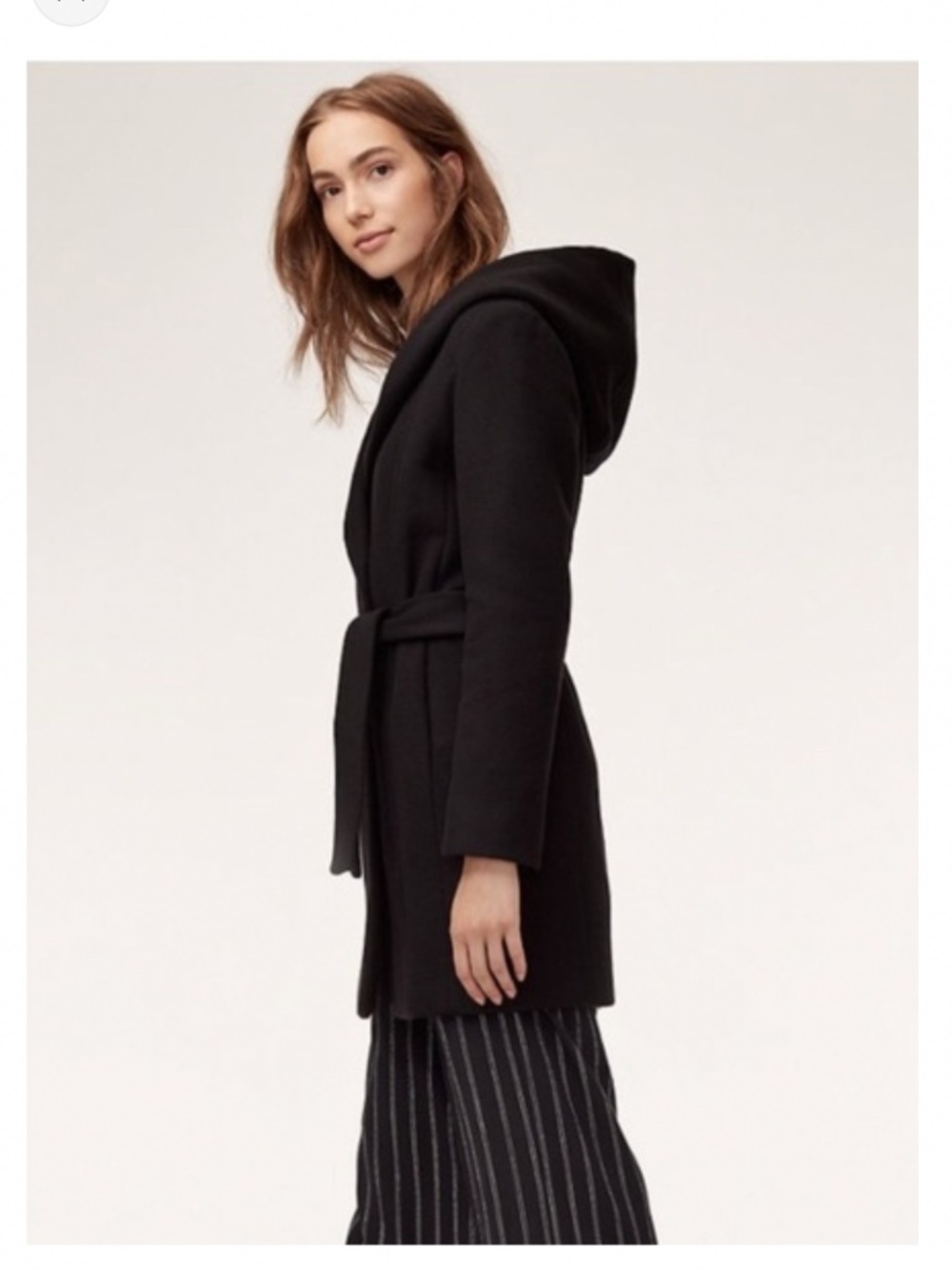 🩷 Wilfred black wool belted coat 🩷